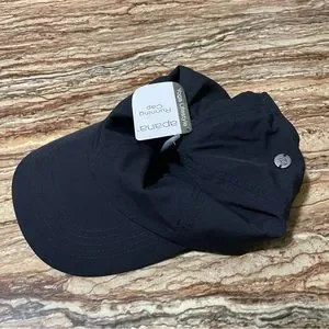 Apana Ladies Running Hat - Black Apana Womens Yoga Running Lightweight Workout Hat Packable  main image 2